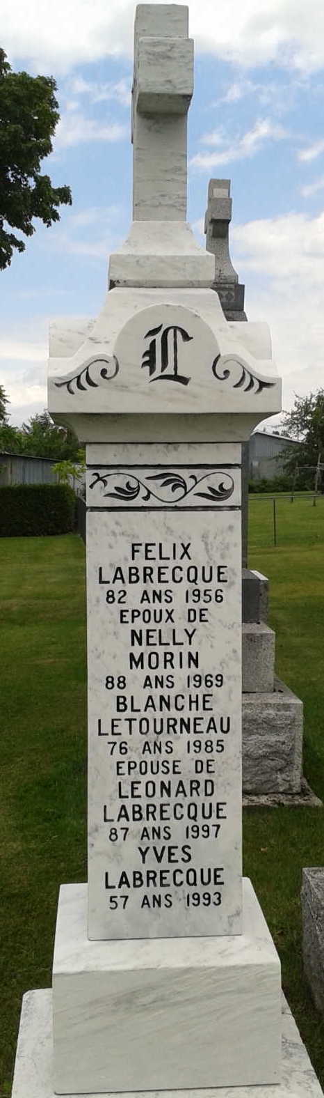 Pierre tombale de Felix Labrecque